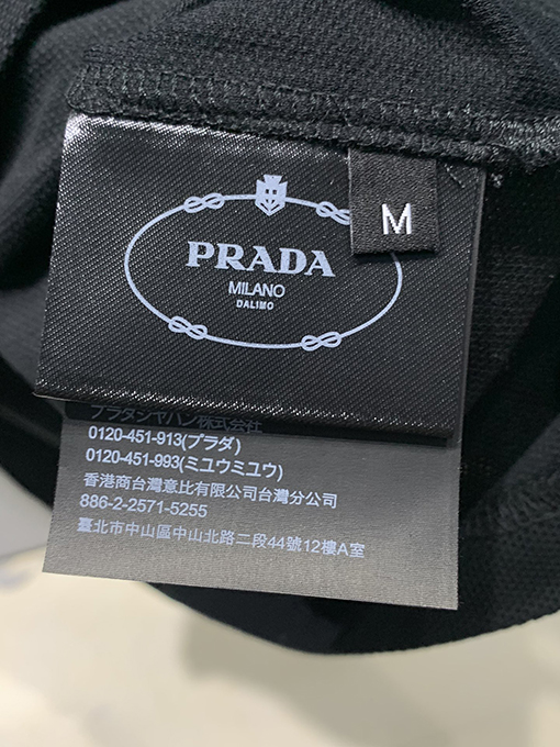 プラダ  新しい三角ラベリングビーズポロシャツ