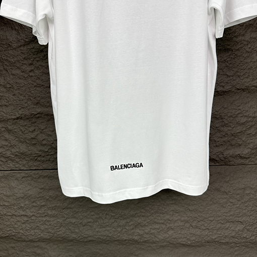 バレンシアガ  新しいステッチ文字ロゴカップル半袖Tシャツ