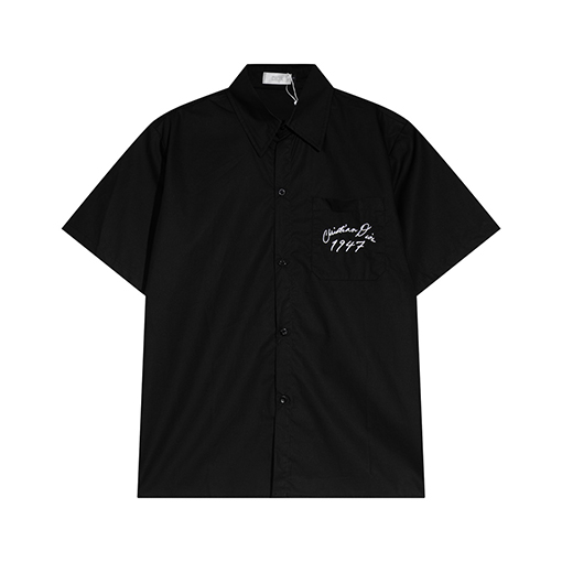 ディオール  新しいステッチ文字ロゴカップル半袖Tシャツ