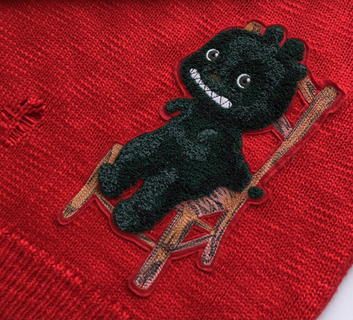 ディオールスーパーコピー 新しいのロゴ刺繍ラウンドネックセーター