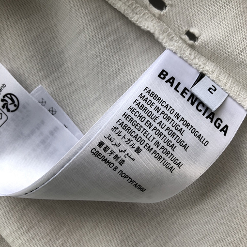 バレンシアガ  新作 終わっていない半袖Tシャツ