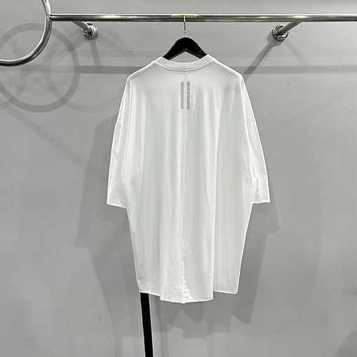 リックオウエンススーパーコピー   リボンウォッシュロールアップルーズフィット5分半袖Tシャツ