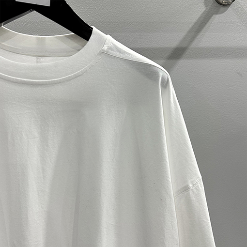 リックオウエンススーパーコピー   リボンウォッシュロールアップルーズフィット5分半袖Tシャツ