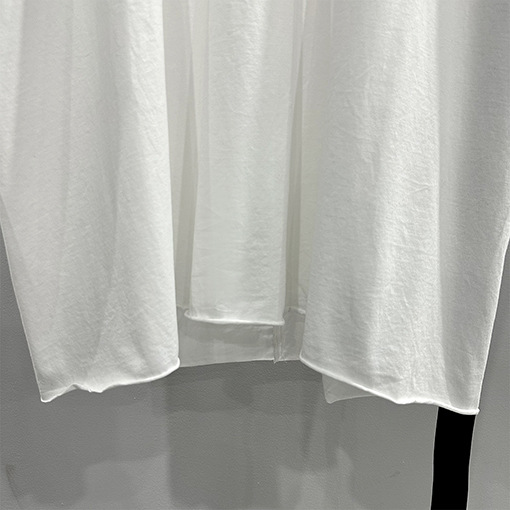 リックオウエンススーパーコピー   リボンウォッシュロールアップルーズフィット5分半袖Tシャツ