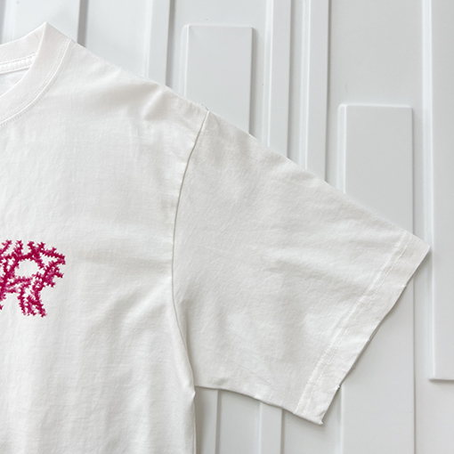 ディオールコピー ビーチコレクションコーラルレッドプリント半袖Tシャツ