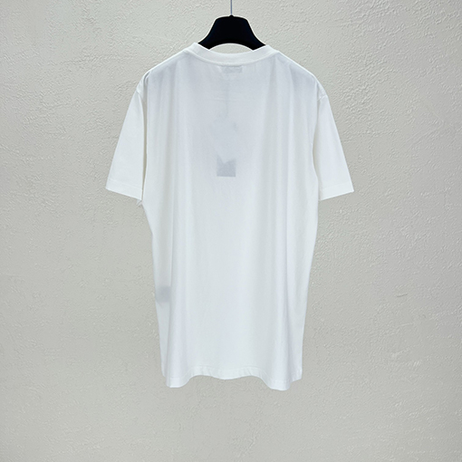 ディオールコピー ビーチコレクションコーラルレッドプリント半袖Tシャツ