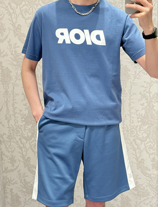 ディオール  ファッションプリント半袖Tシャツ
