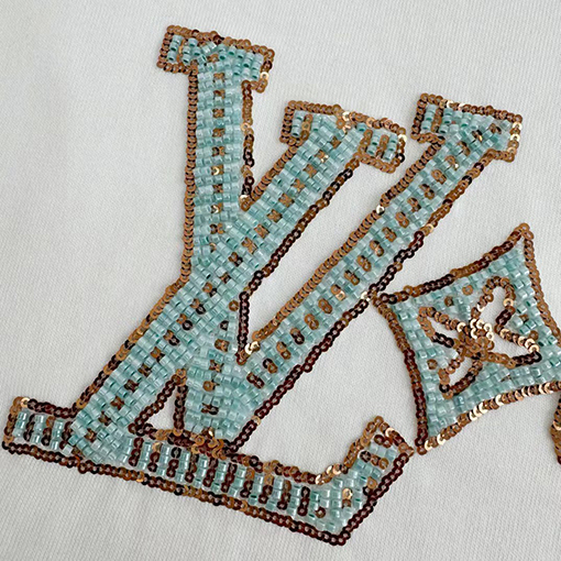 ルイヴィトンスーパーコピー 刺繍ジャカード半袖シャツ
