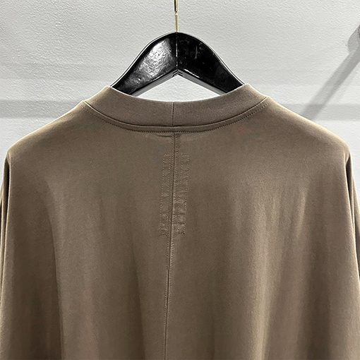 リックオウエンス リボンウォッシュロールアップルーズフィット半袖Tシャツ