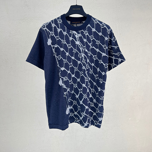 ルイヴィトン  ジャカードニット半袖Tシャツ