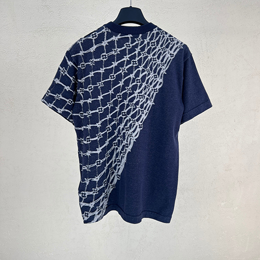 ルイヴィトン  ジャカードニット半袖Tシャツ