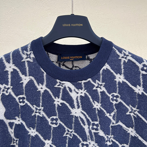ルイヴィトン  ジャカードニット半袖Tシャツ