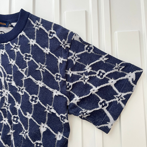 ルイヴィトン  ジャカードニット半袖Tシャツ