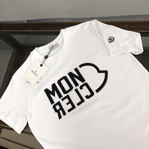 モンクレールコピー 新しいラウンドネックカップル半袖Tシャツ