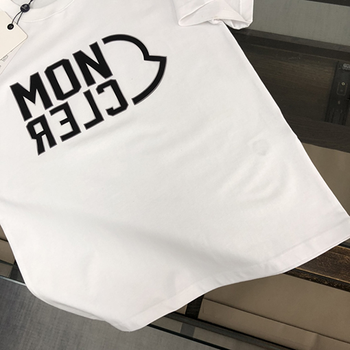 モンクレールコピー 新しいラウンドネックカップル半袖Tシャツ