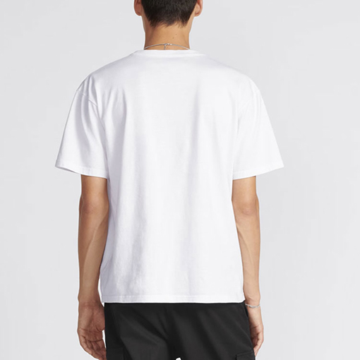 ディオールコピー  新しい虹のアルファベットの落書きプリント半袖Tシャツ
