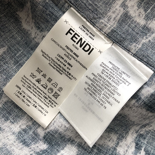 フェンディスーパーコピー 新しいリネンフリンジ半袖シャツ