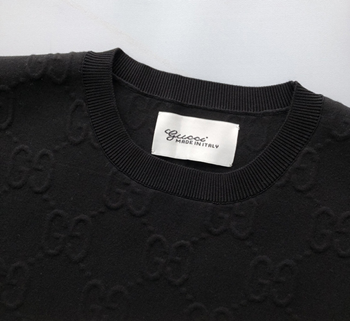 グッチ  新しいジャカードニット半袖Tシャツ