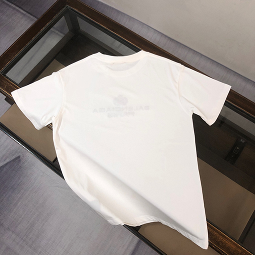 バレンシアガ ファッション刺繍ロゴ半袖Tシャツ