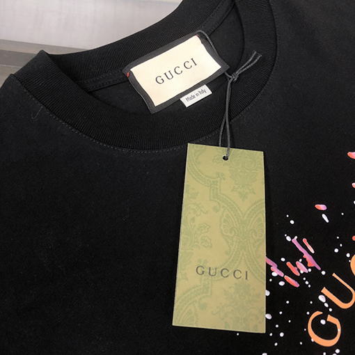 グッチ 新しいメンズクルーネック半袖カップルTシャツ