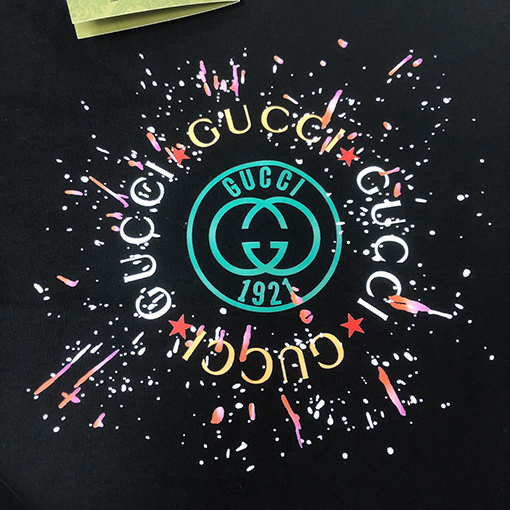 グッチ 新しいメンズクルーネック半袖カップルTシャツ
