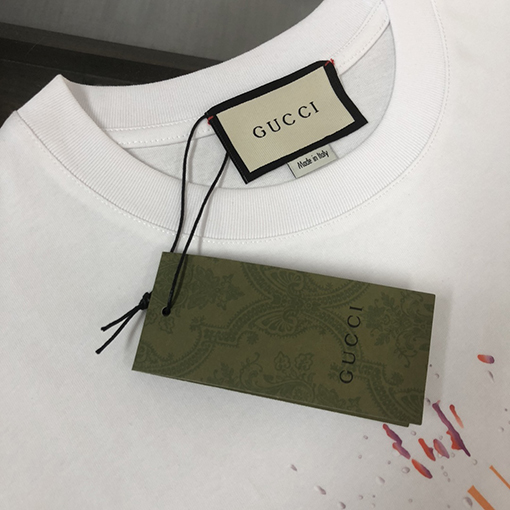 グッチ 新しいメンズクルーネック半袖カップルTシャツ