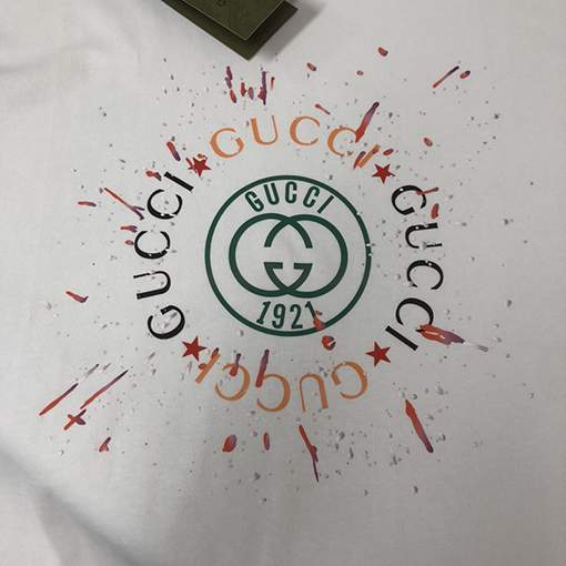 グッチ 新しいメンズクルーネック半袖カップルTシャツ