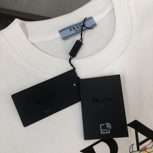 プラダコピー メンズクルーネック半袖カップルTシャツ