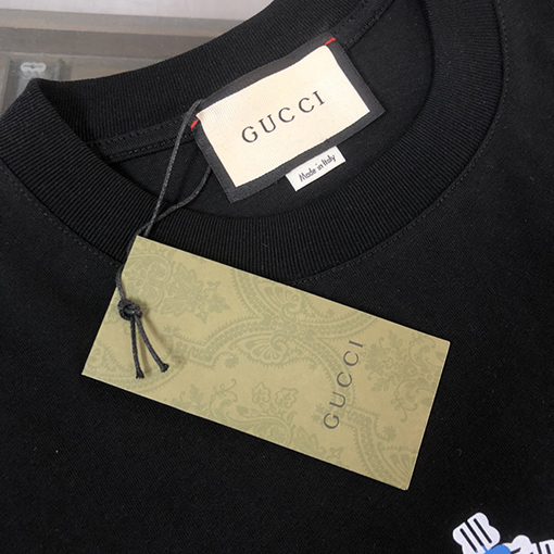グッチ 新しいメンズラウンドネック半袖通気性カップルTシャツ