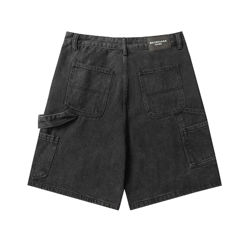バレンシアガ 新しい黒の重工業水洗いデニムパンツ