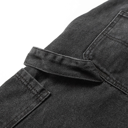 バレンシアガ 新しい黒の重工業水洗いデニムパンツ