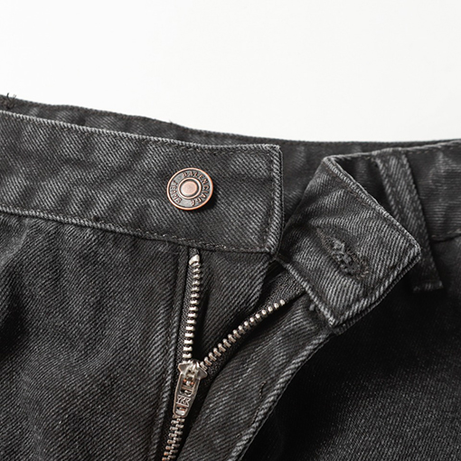 バレンシアガ   新しい黒の重工業水洗いデニムパンツ