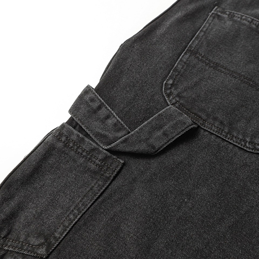 バレンシアガ   新しい黒の重工業水洗いデニムパンツ