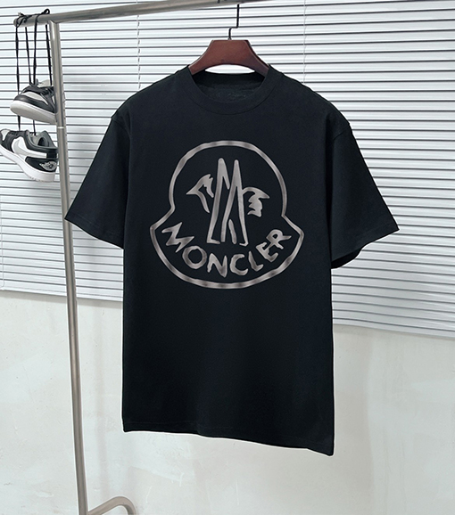 モンクレールコピー  新作プリントラウンドネック半袖Tシャツ