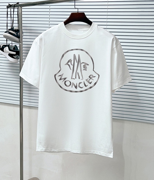 モンクレールコピー  新作プリントラウンドネック半袖Tシャツ