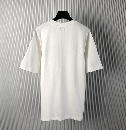 バーバリー 新しいアヒルの刺繍ラウンドネック半袖Tシャツ
