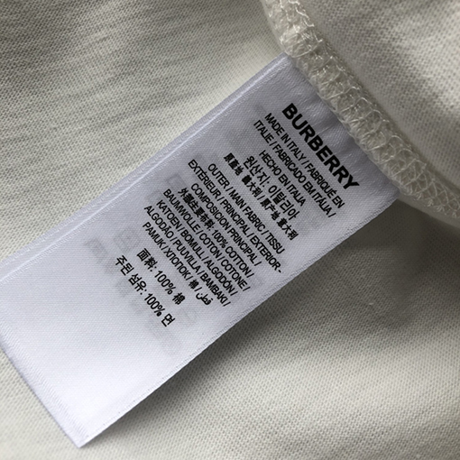 バーバリー  新しいアヒルの刺繍ラウンドネック半袖Tシャツ