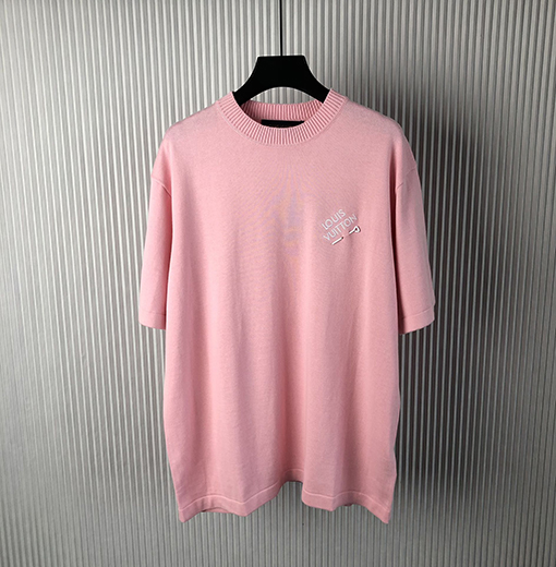 ルイヴィトン  新しいピンロゴニット半袖Tシャツ