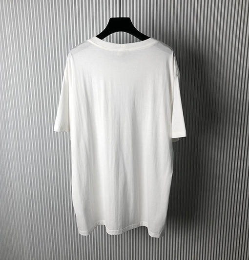 セリーヌコピー 新しいロゴ小さな刺繍ラウンドネック半袖Tシャツ