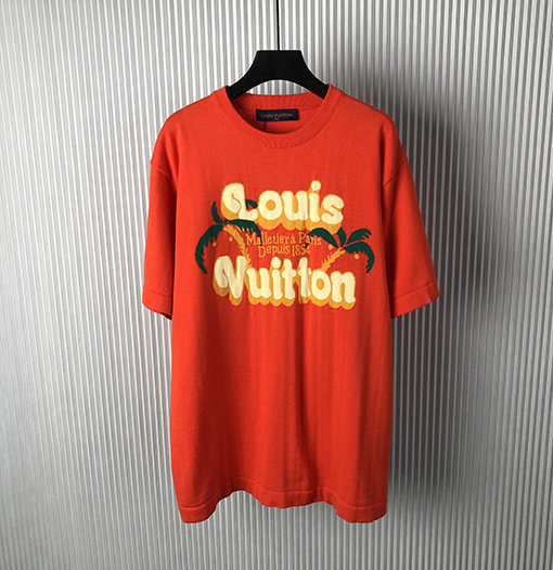 ルイヴィトン  新作リゾートシリーズ  ニット半袖Tシャツ