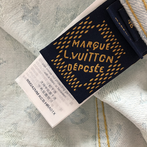 ルイヴィトン  新作カラフル刺繍セット・デニムジャケットコート