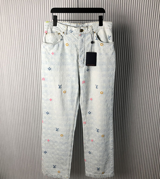 ルイヴィトンスーパーコピー 新しいカラフルな刺繍セット・ジーンズ