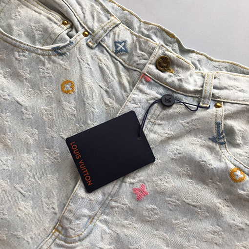 ルイヴィトンスーパーコピー 新しいカラフルな刺繍セット・ジーンズ