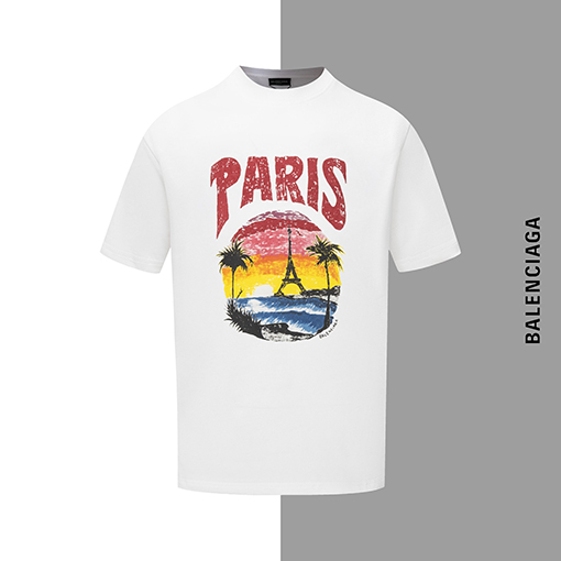 バレンシアガ ハワイサンセットココナッツクルーネック半袖Tシャツ
