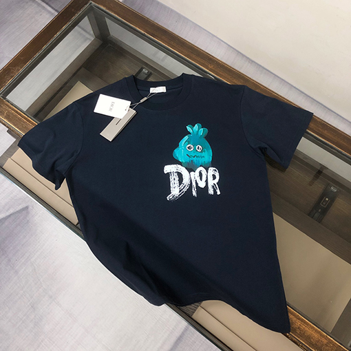 モンクレールコピー 立体ゴースト文字ロゴプリントカップルTシャツ