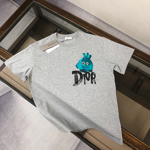 モンクレールコピー 立体ゴースト文字ロゴプリントカップルTシャツ