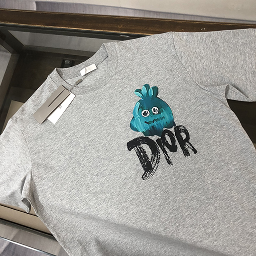 モンクレールコピー 立体ゴースト文字ロゴプリントカップルTシャツ