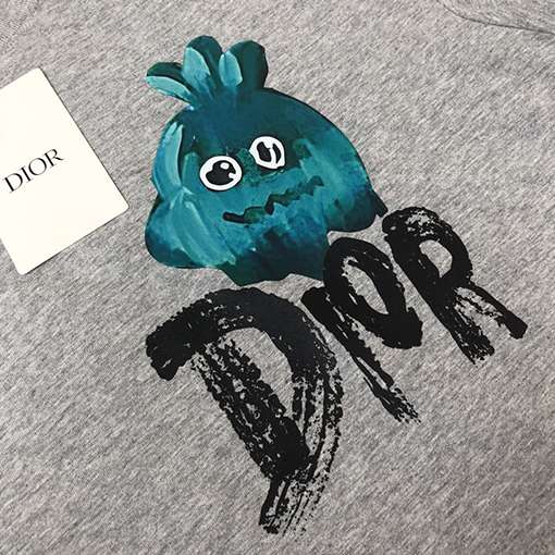 モンクレールコピー 立体ゴースト文字ロゴプリントカップルTシャツ