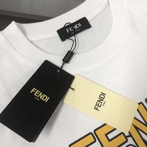 フェンディ カップルラウンドネック半袖カップルTシャツ