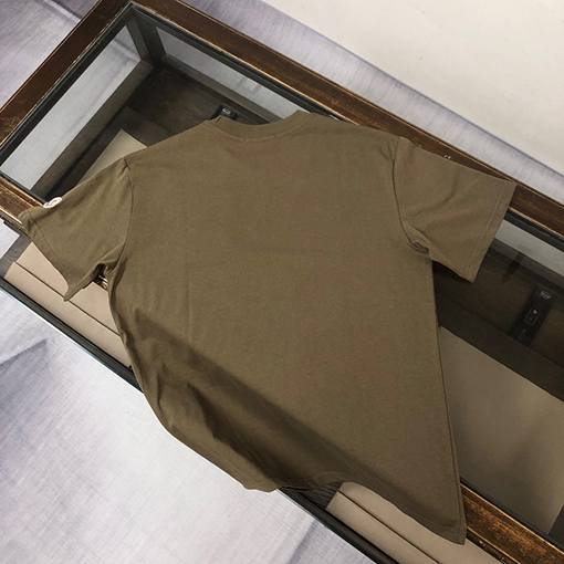 モンクレール タオル刺繍ラウンドネック半袖カップルTシャツ